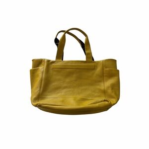 Kenneth Cole New York Wmn’s Leather Reversible Tote Yellow Colorful